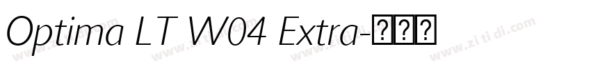 Optima LT W04 Extra字体转换